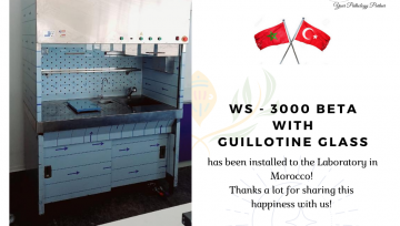 Grossing Workstation with Guillotine Glass - WS-3000 BETA Serie has installed to the Laboratory in Morocco!